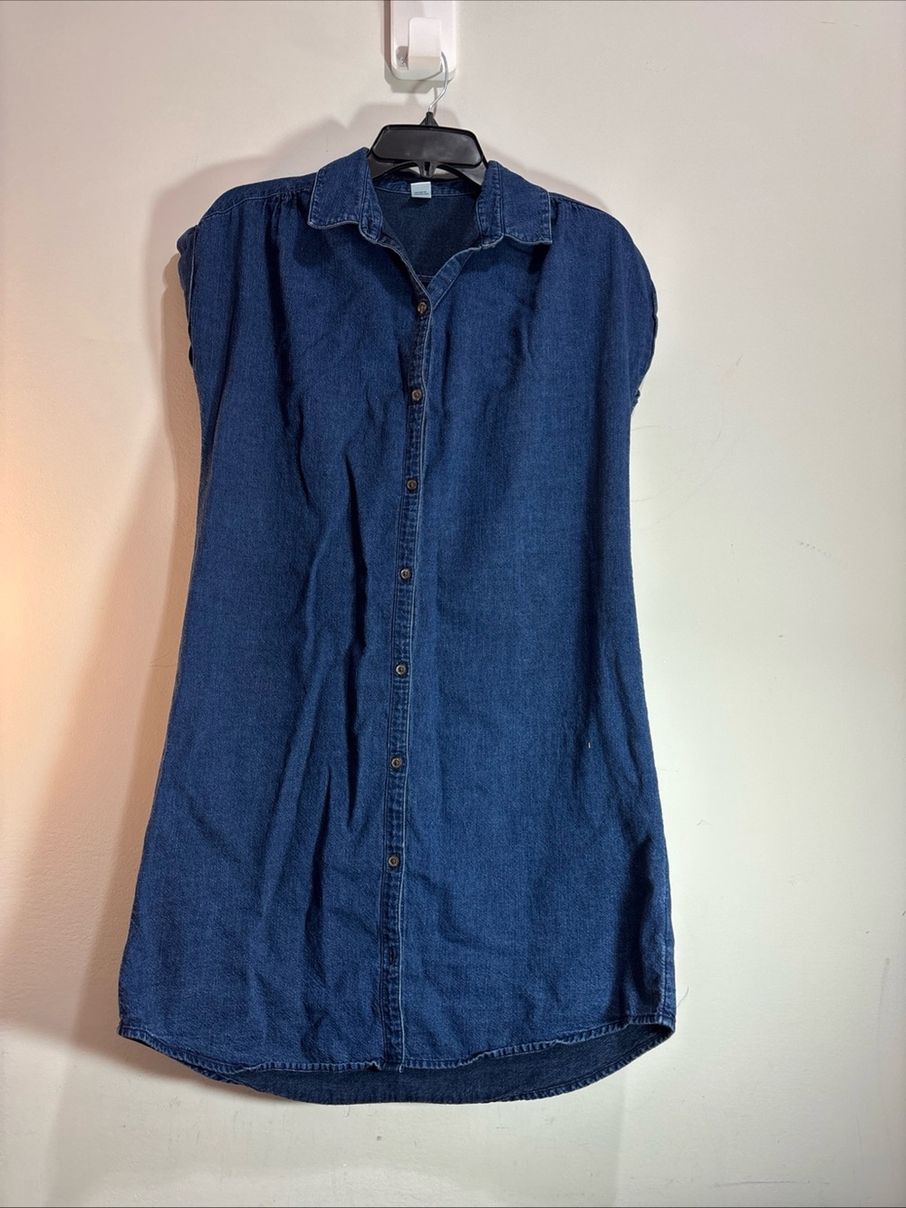Old Navy Denim Button-Front Shirt Dress - Blue. 1427